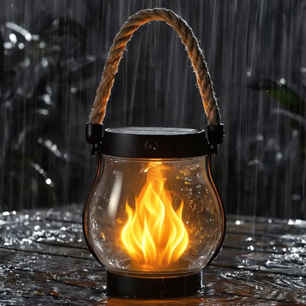 🌍Earth Day Solar Sale🌍 -  Kaliiqo™ Flickering Flame Solar Lantern Outdoor Lights