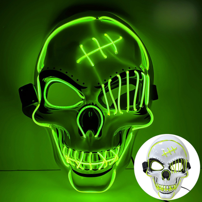 Hazels® Glowing LED Skull Mask – Own the Night