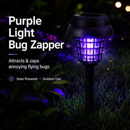2-IN-1 SOLAR PATH LIGHT + BUG-ZAPPING MODE