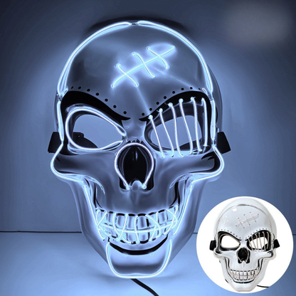 Hazels® Glowing LED Skull Mask – Own the Night