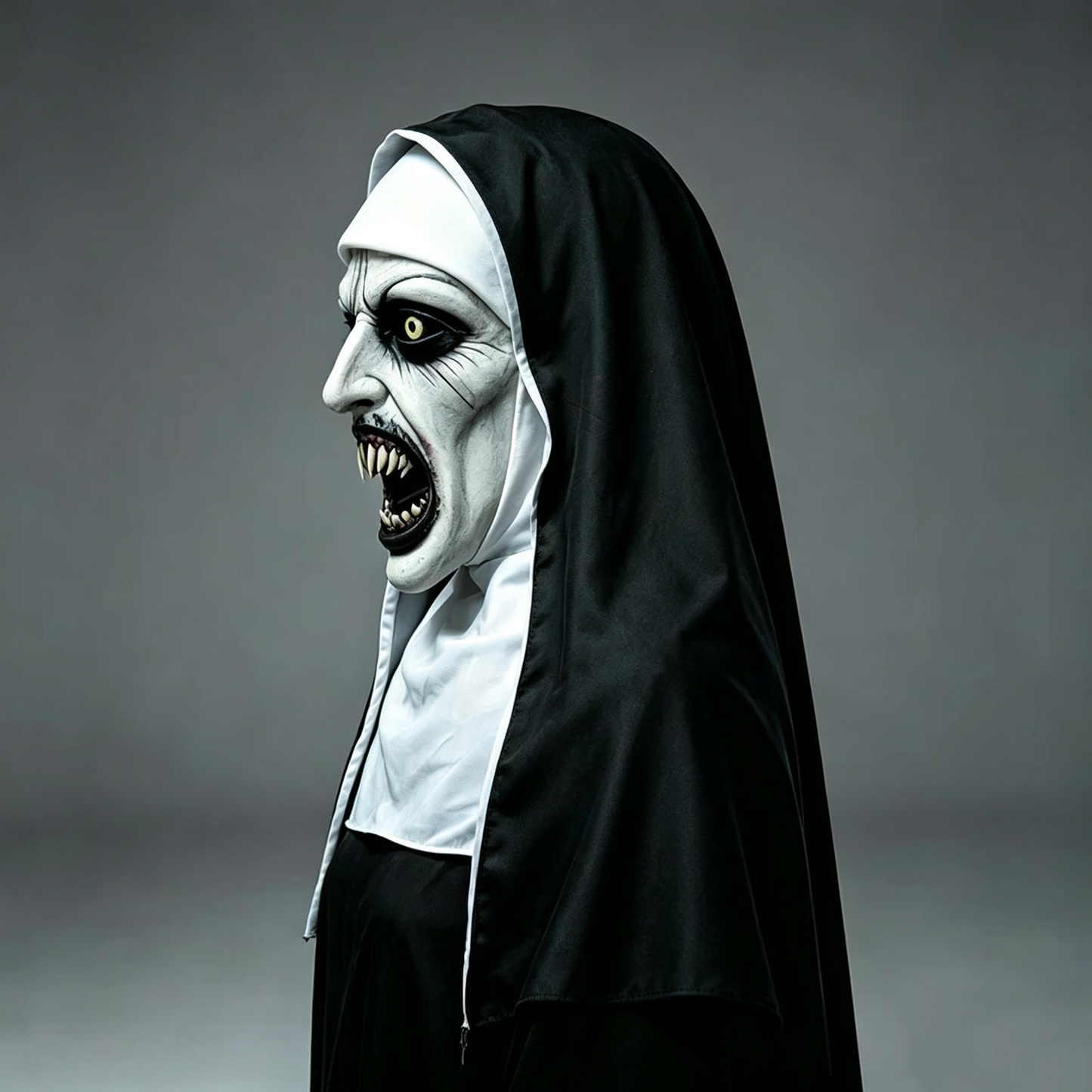 🔥 Limited-Time 50% OFF 🎃 Possessed Nun Halloween Mask – Creepy Latex Costume for Parties & Haunted Houses