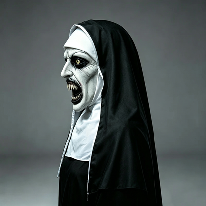 🔥 Limited-Time 50% OFF 🎃 Possessed Nun Halloween Mask – Creepy Latex Costume for Parties & Haunted Houses