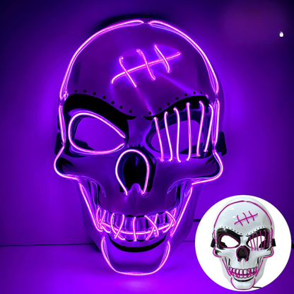 Hazels® Glowing LED Skull Mask – Own the Night