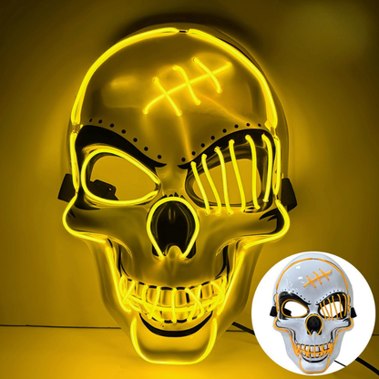 Hazels® Glowing LED Skull Mask – Own the Night