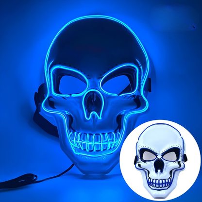 Hazels® Glowing LED Skull Mask – Own the Night