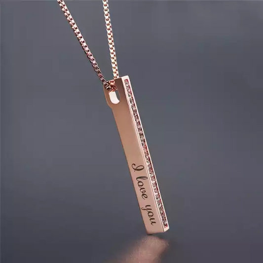 Bonnie Personalised Bar Necklace
