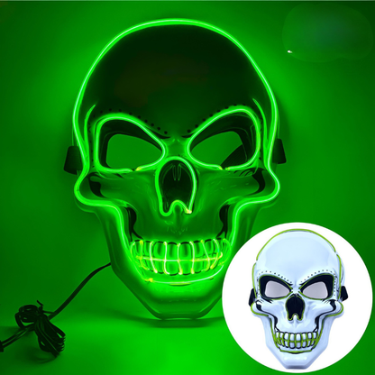 Hazels® Glowing LED Skull Mask – Own the Night