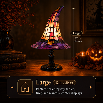 🧙‍♀️ Stained-Resin-Style Witch Hat Lamp
