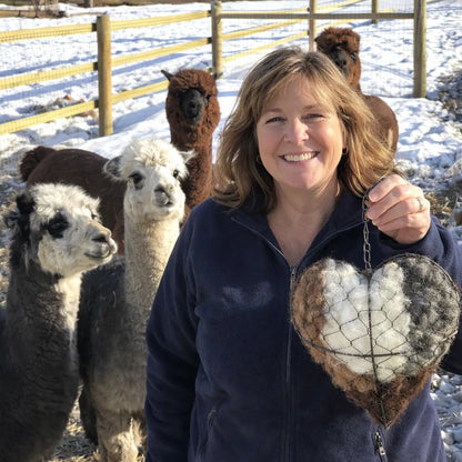 💗Saint Patrick's Day Sale💗 Handmade Alpaca Fiber Bird Nesting Heart🕊️