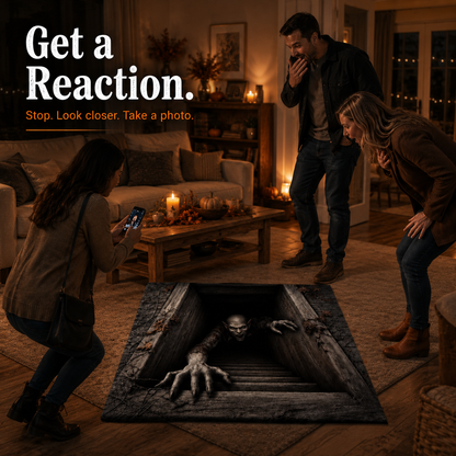 🔥 Limited-Time 50% OFF 🎃 Hazels® Creeping Ghoul 3D Illusion Rug