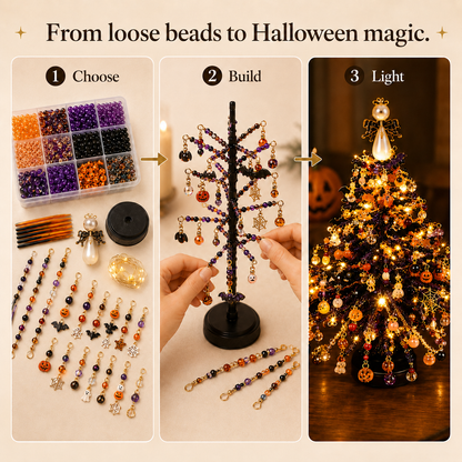 🎄✨ DIY Beaded Halloween Kit – Create Your Own Sparkling Holiday Decoration