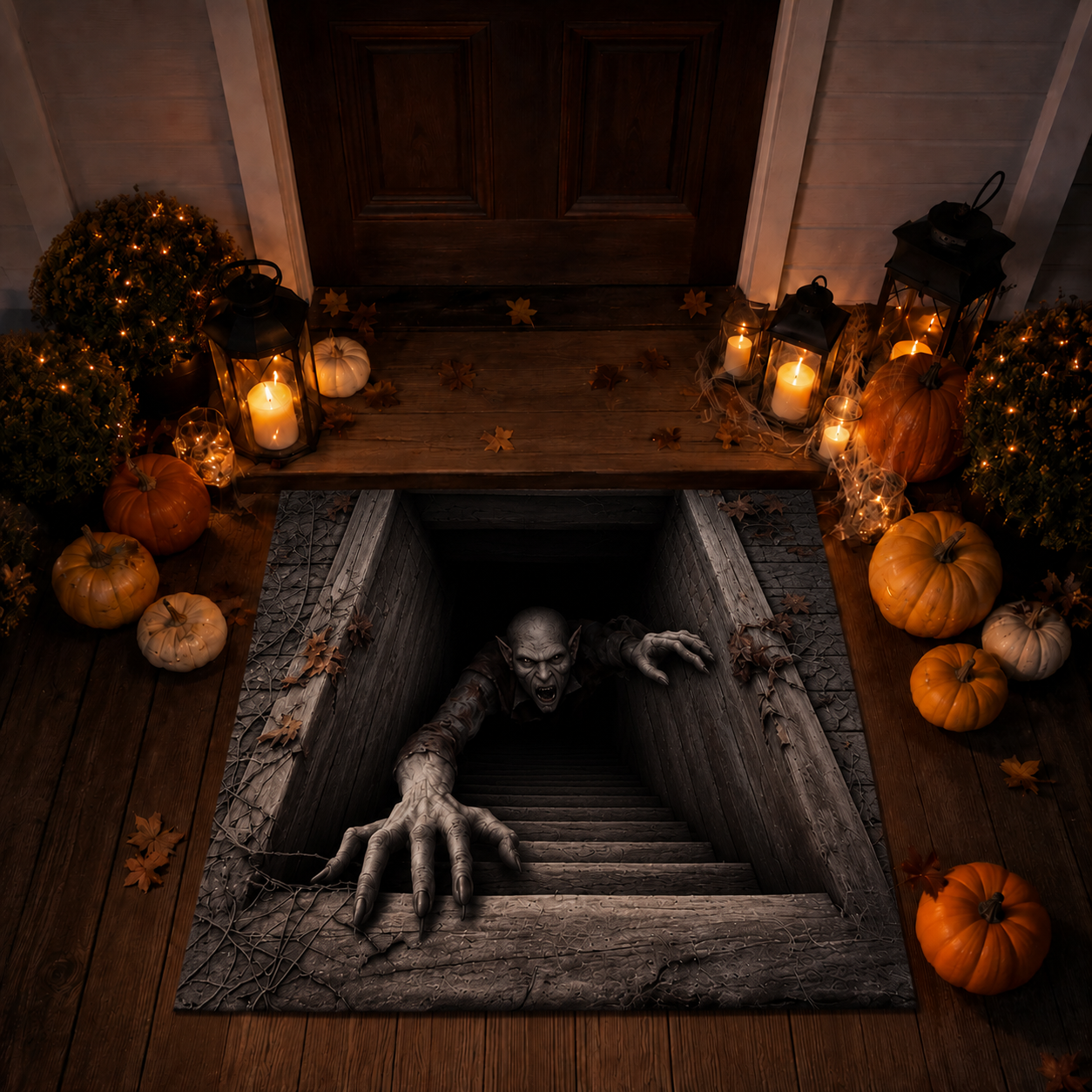 🔥 Limited-Time 50% OFF 🎃 Hazels® Creeping Ghoul 3D Illusion Rug