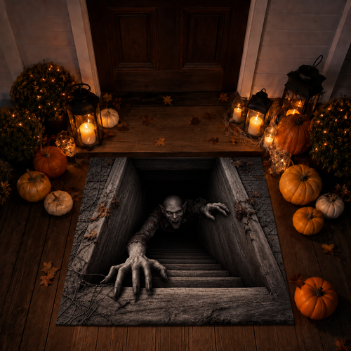 🔥 Limited-Time 50% OFF 🎃 Hazels® Creeping Ghoul 3D Illusion Rug