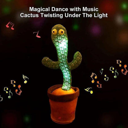 🌍Earth Day Solar Sale🌍 Interactive Dancing Talking Cactus Toy – Singing, Voice Repeating & Light-Up Toy🌵