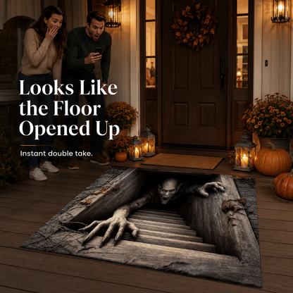 🔥 Limited-Time 50% OFF 🎃 Hazels® Creeping Ghoul 3D Illusion Rug