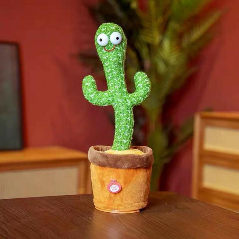🌍Earth Day Solar Sale🌍 Interactive Dancing Talking Cactus Toy – Singing, Voice Repeating & Light-Up Toy🌵