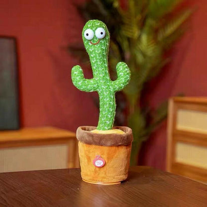 🌍Earth Day Solar Sale🌍 Interactive Dancing Talking Cactus Toy – Singing, Voice Repeating & Light-Up Toy🌵