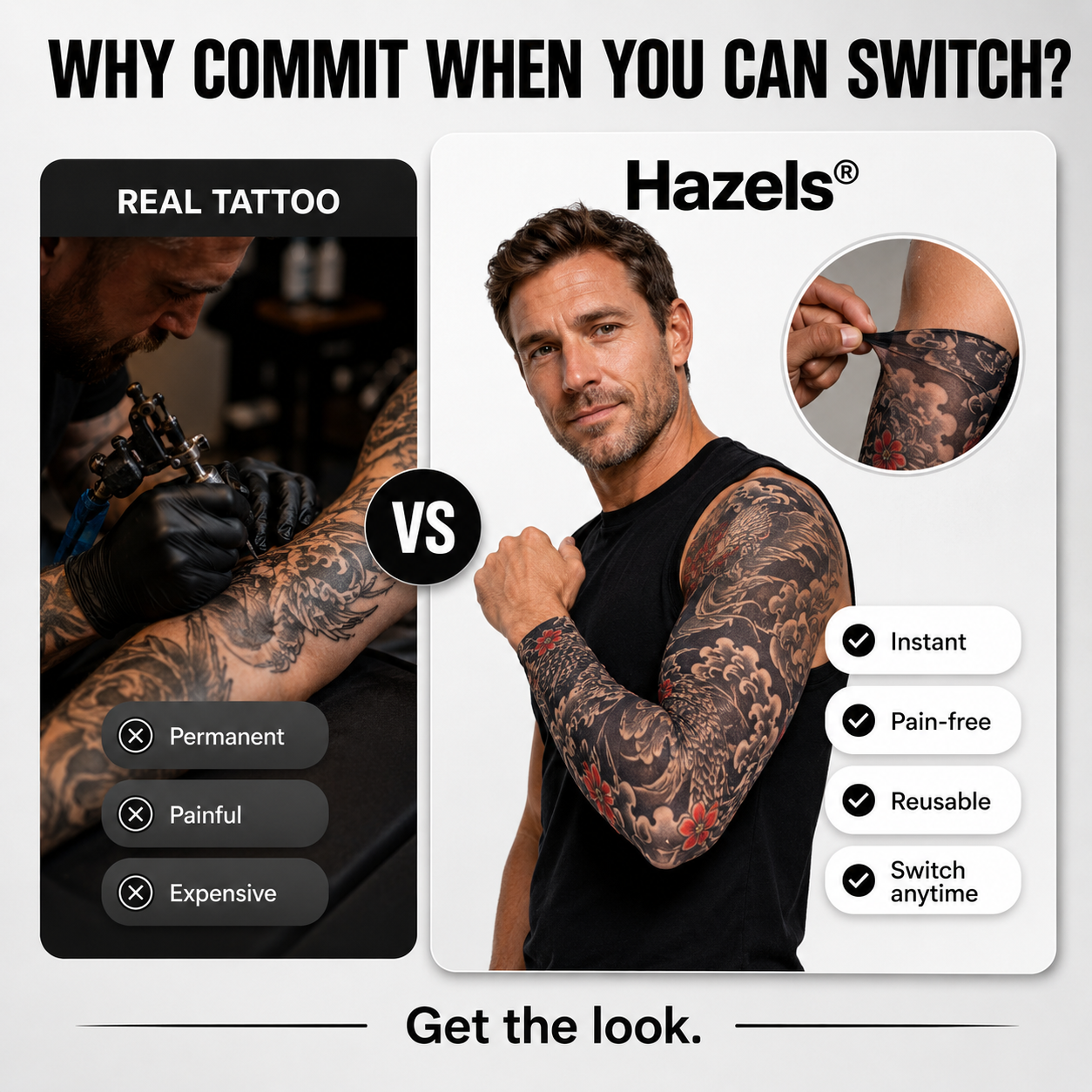 Hazels® - Malla Invisible de Tattoo