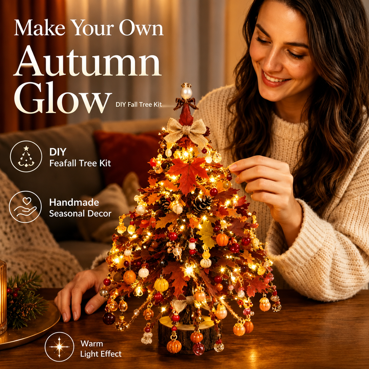 🎄✨ DIY Beaded Halloween Kit – Create Your Own Sparkling Holiday Decoration