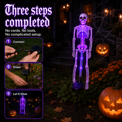 💀 Hazels® Solar Skeleton Garden Lights