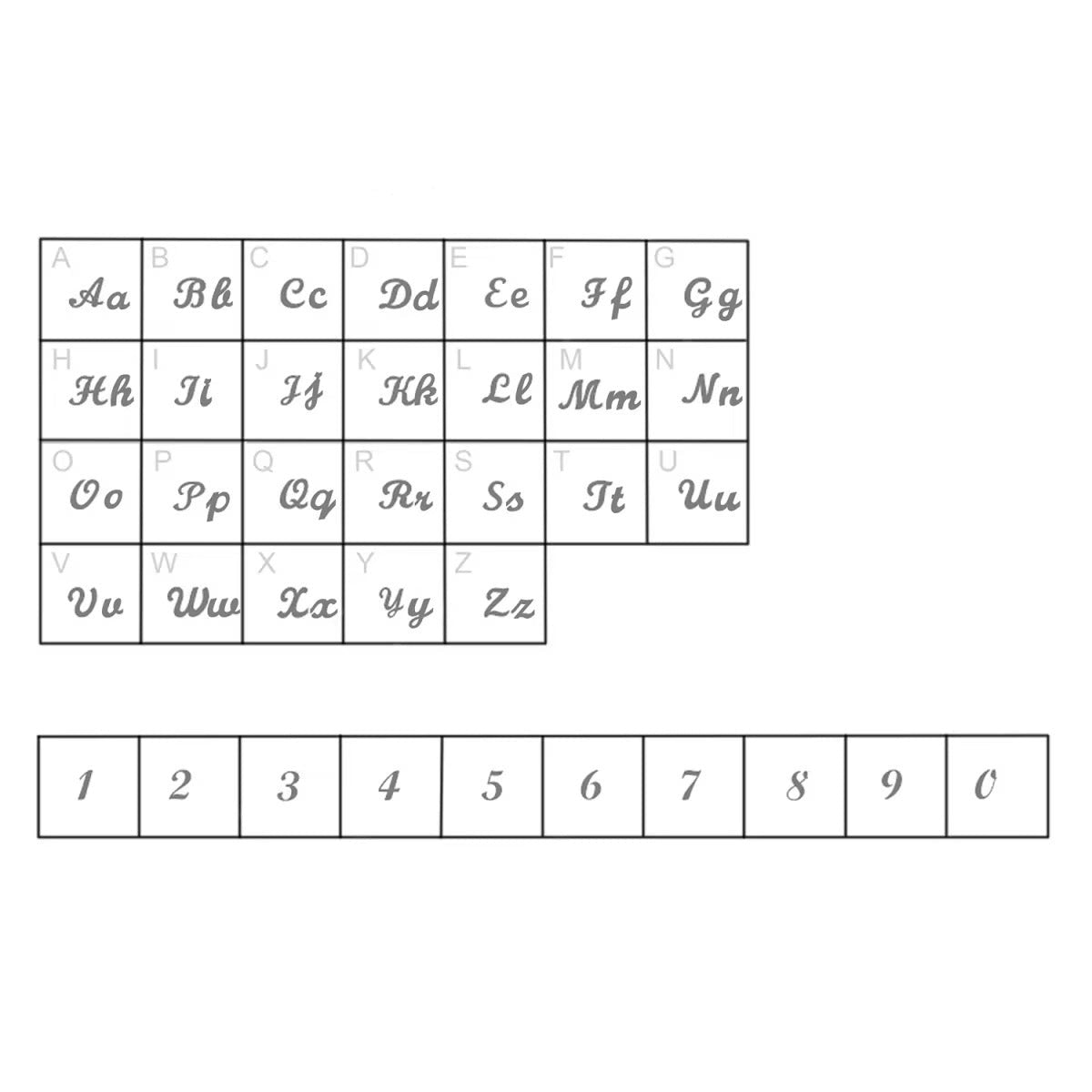 Inaya Script Iced Letter Necklace