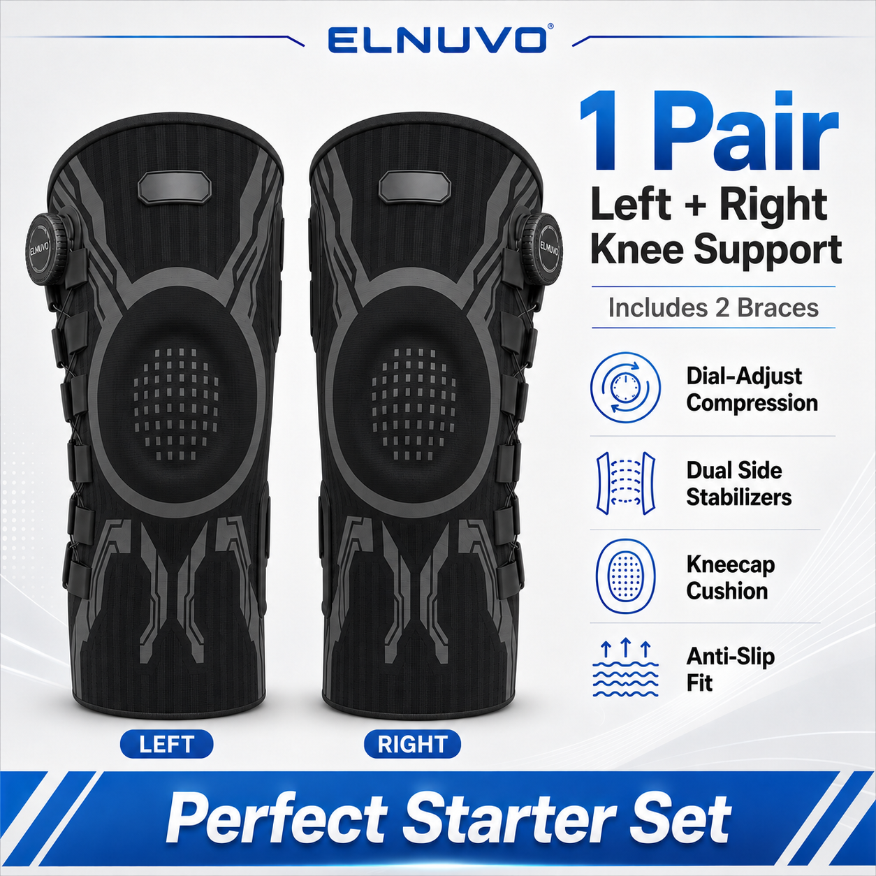 Hazels® Advanced Adjustable Multi-Function Sports Knee Support Brace