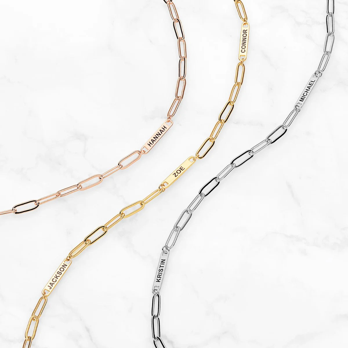 Chloe Multi-Name Pendant Necklace