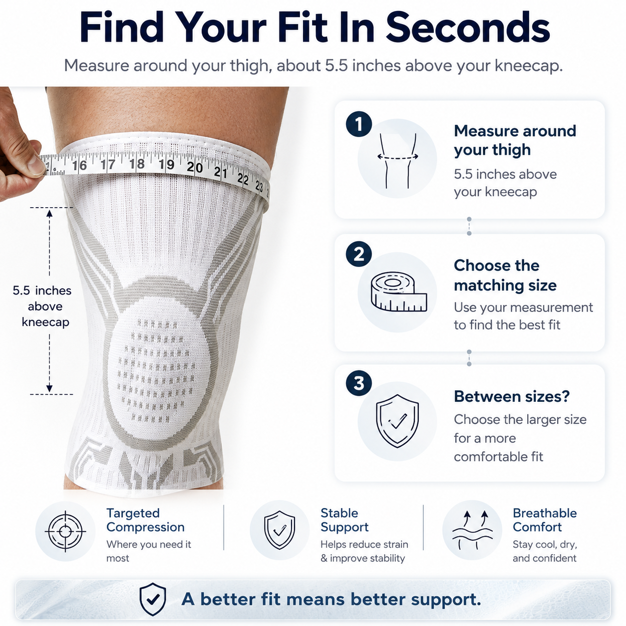 Hazels® Advanced Adjustable Multi-Function Sports Knee Support Brace