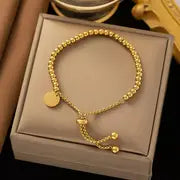Cora Custom Simple Beaded Round Bracelet