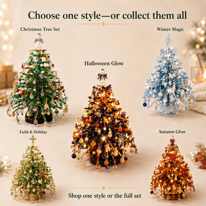 🎄✨ DIY Beaded Halloween Kit – Create Your Own Sparkling Holiday Decoration