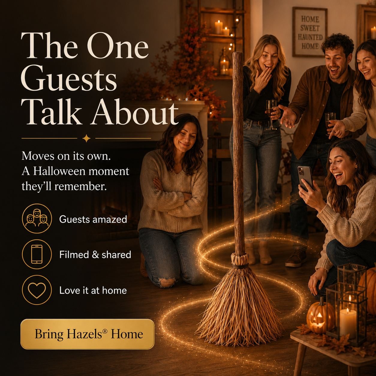 Hazels®PotterBroom Self-Moving Enchanted Broom