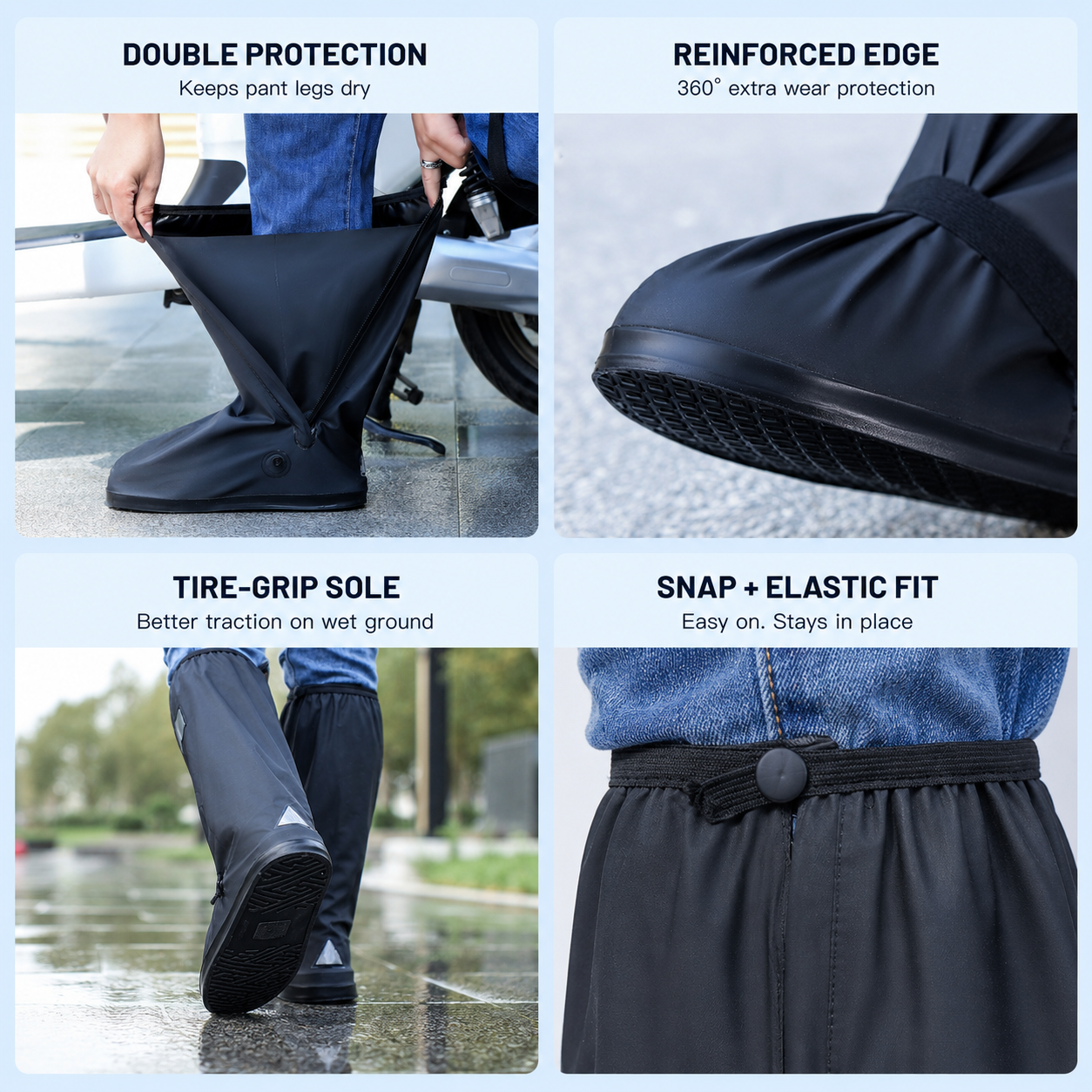 Hazels® Foldable Waterproof Boot Covers – Stay Dry in Rain, Mud & Snow