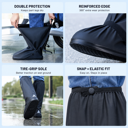Hazels® Foldable Waterproof Boot Covers – Stay Dry in Rain, Mud & Snow
