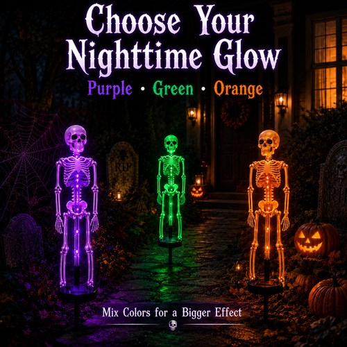 💀 Hazels® Solar Skeleton Garden Lights