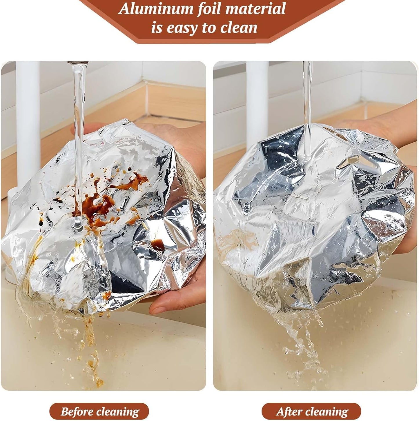 2026🔥LAST DAY SALE 74% OFF Home dining table & food container aluminum foil heat-retaining cover (Copy)