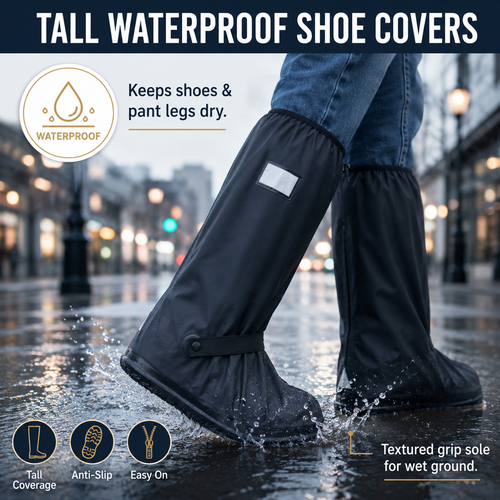 Hazels® Foldable Waterproof Boot Covers – Stay Dry in Rain, Mud & Snow