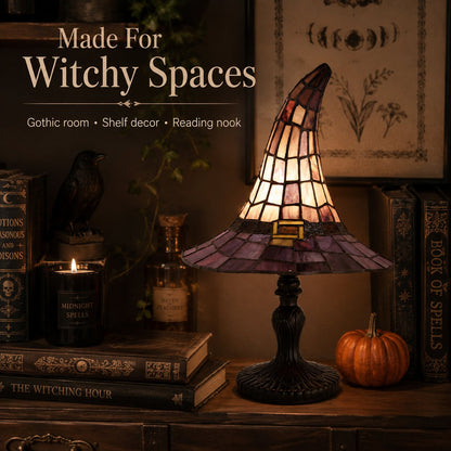 🧙‍♀️ Stained-Resin-Style Witch Hat Lamp