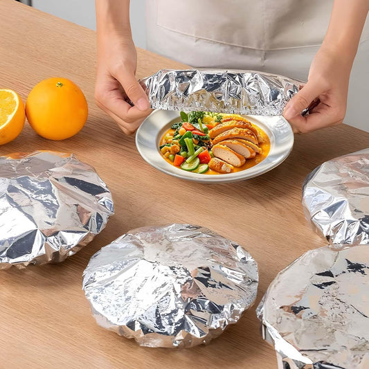2026🔥LAST DAY SALE 74% OFF Home dining table & food container aluminum foil heat-retaining cover (Copy)