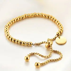 Cora Custom Simple Beaded Round Bracelet
