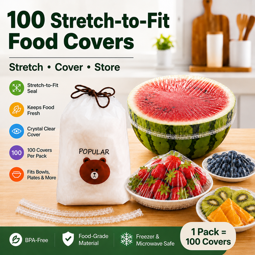 ⏳LAST DAY SALE 50% OFF!!🔥Hazels® Disposable Stretch Food Covers for Bowls & Plates