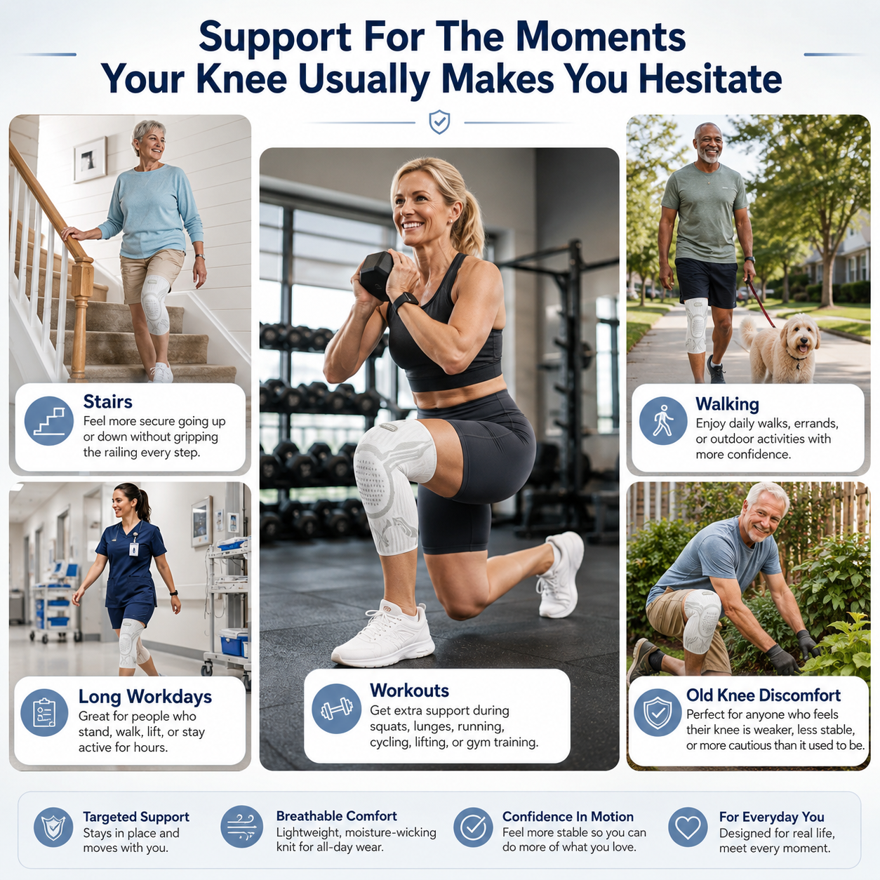 Hazels® Advanced Adjustable Multi-Function Sports Knee Support Brace