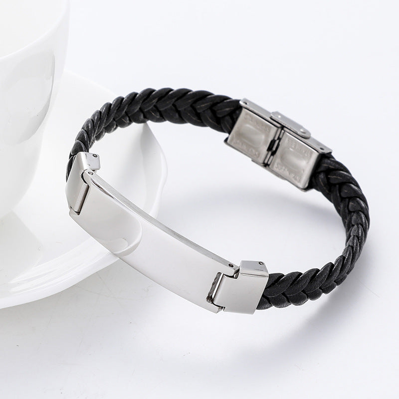 Harris Engraved Rope Bracelet