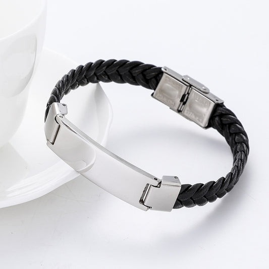 Harris Engraved Rope Bracelet