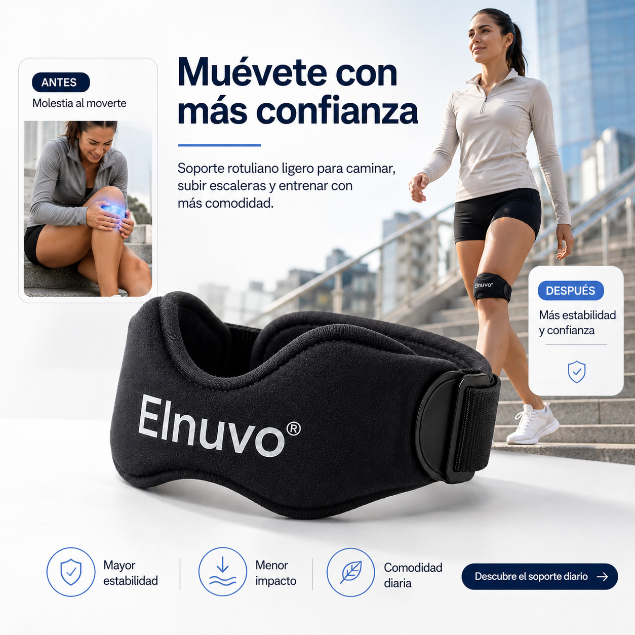 Soporte Rotuliano para Dolor de Rodilla