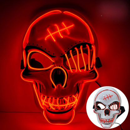 Hazels® Glowing LED Skull Mask – Own the Night