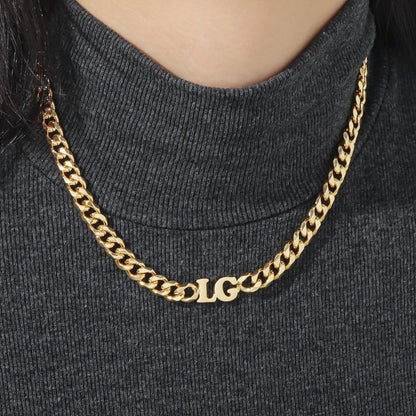 Luka Initials Cuban Chain