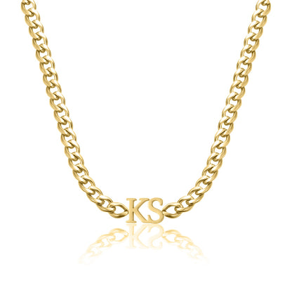 Luka Initials Cuban Chain
