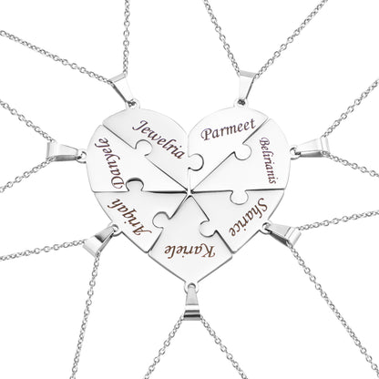 Natalie Personalized Heart Clavicle Necklace