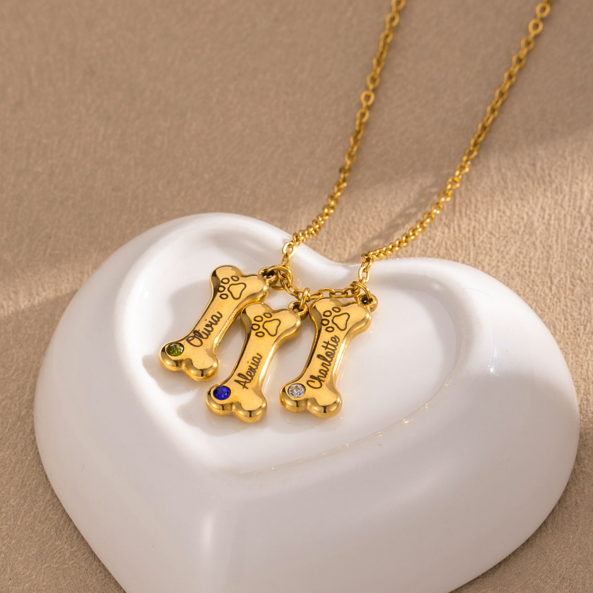 Loris 3D Bone DIY Name Necklace