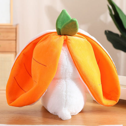 ☘️Saint Patrick's Day Sale☘️ Transforming Bunny – Strawberry & Carrot Dual-Form Plush Toy